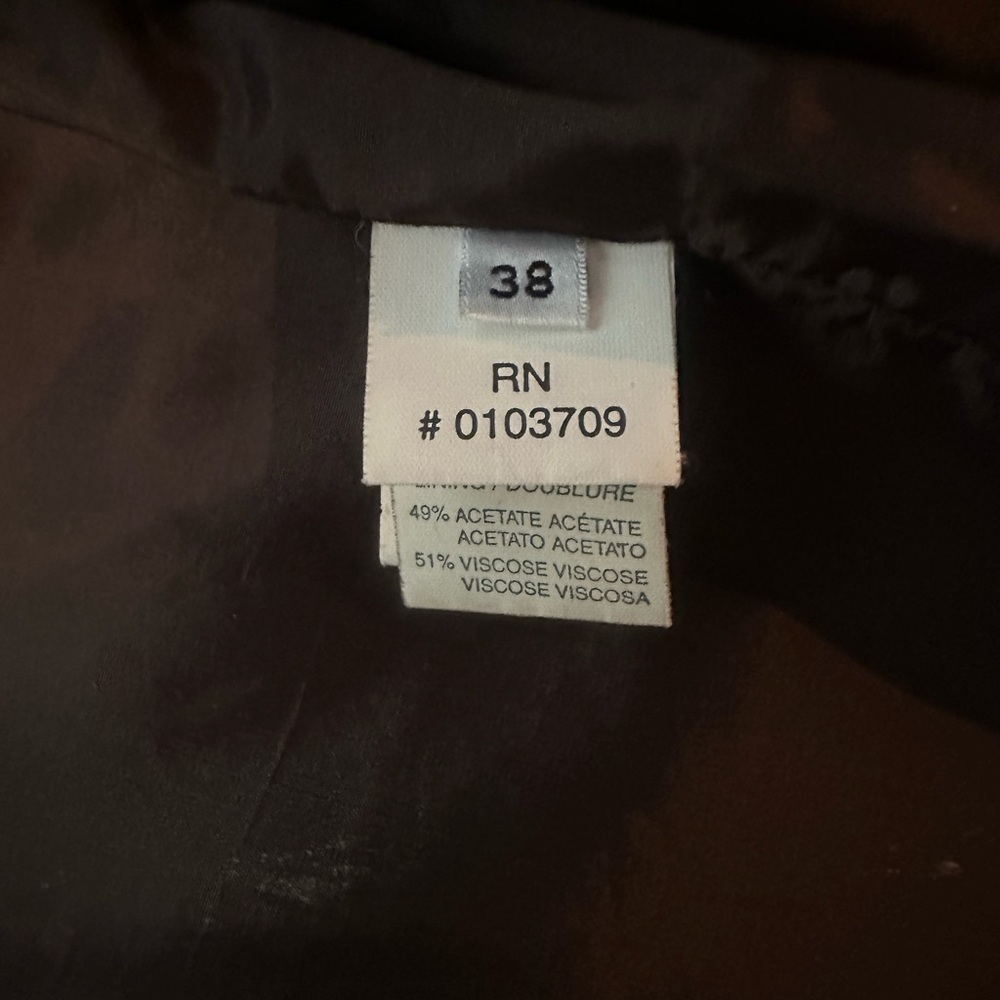 Armani Collezioni Dark Brown Lambskin Jacket - Picture 8 of 10